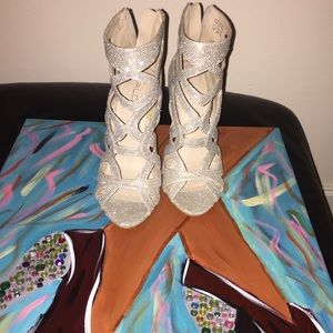 Aldo 7.5 Silver Bootie